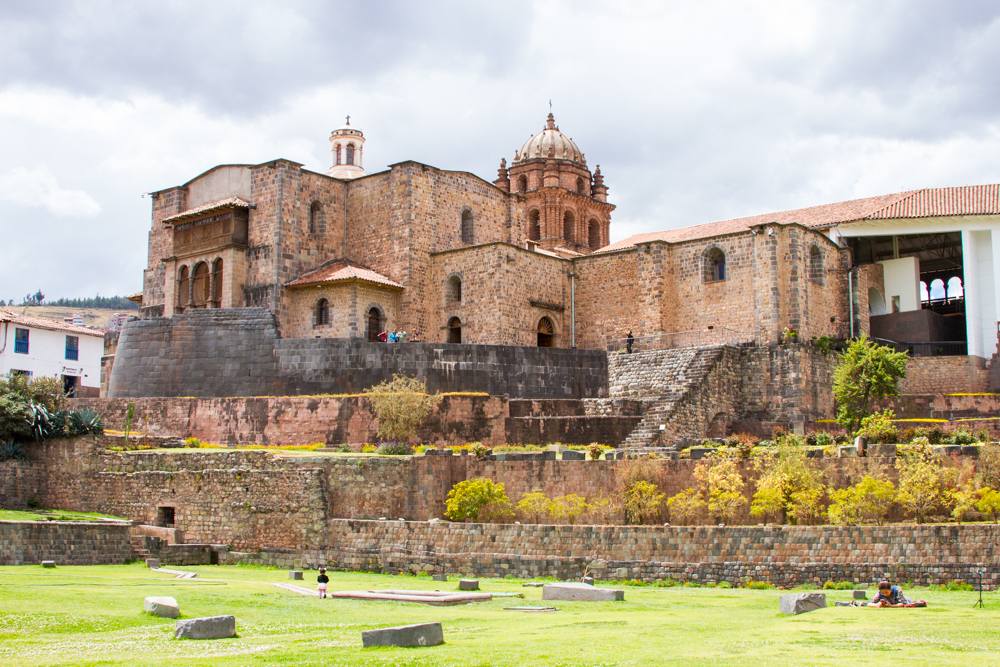 Incan Artifacts Behind the Cathedral